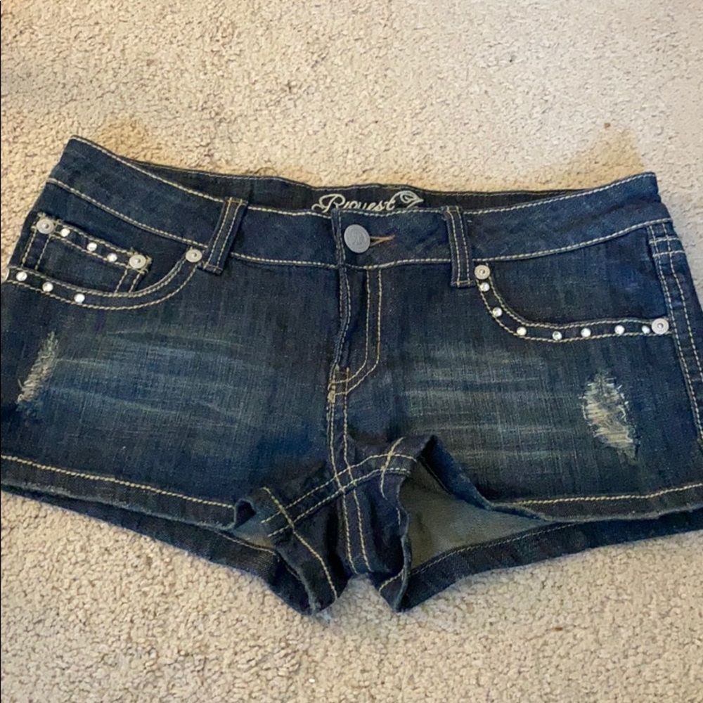 Request denim shorts